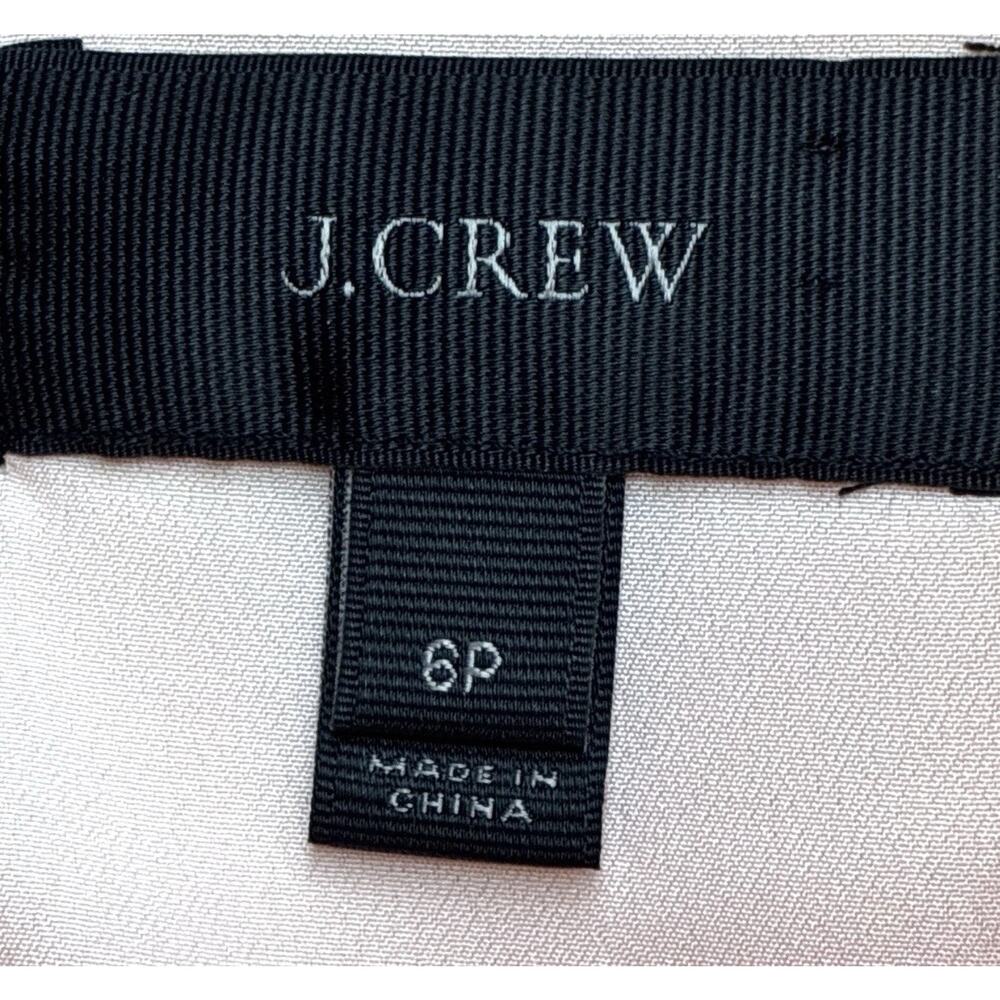 J.Crew Blk Label Pink Viscose Ctn Fit & Flare V-Neck Pleated Empire Wst Dress 6P - Picture 4 of 4